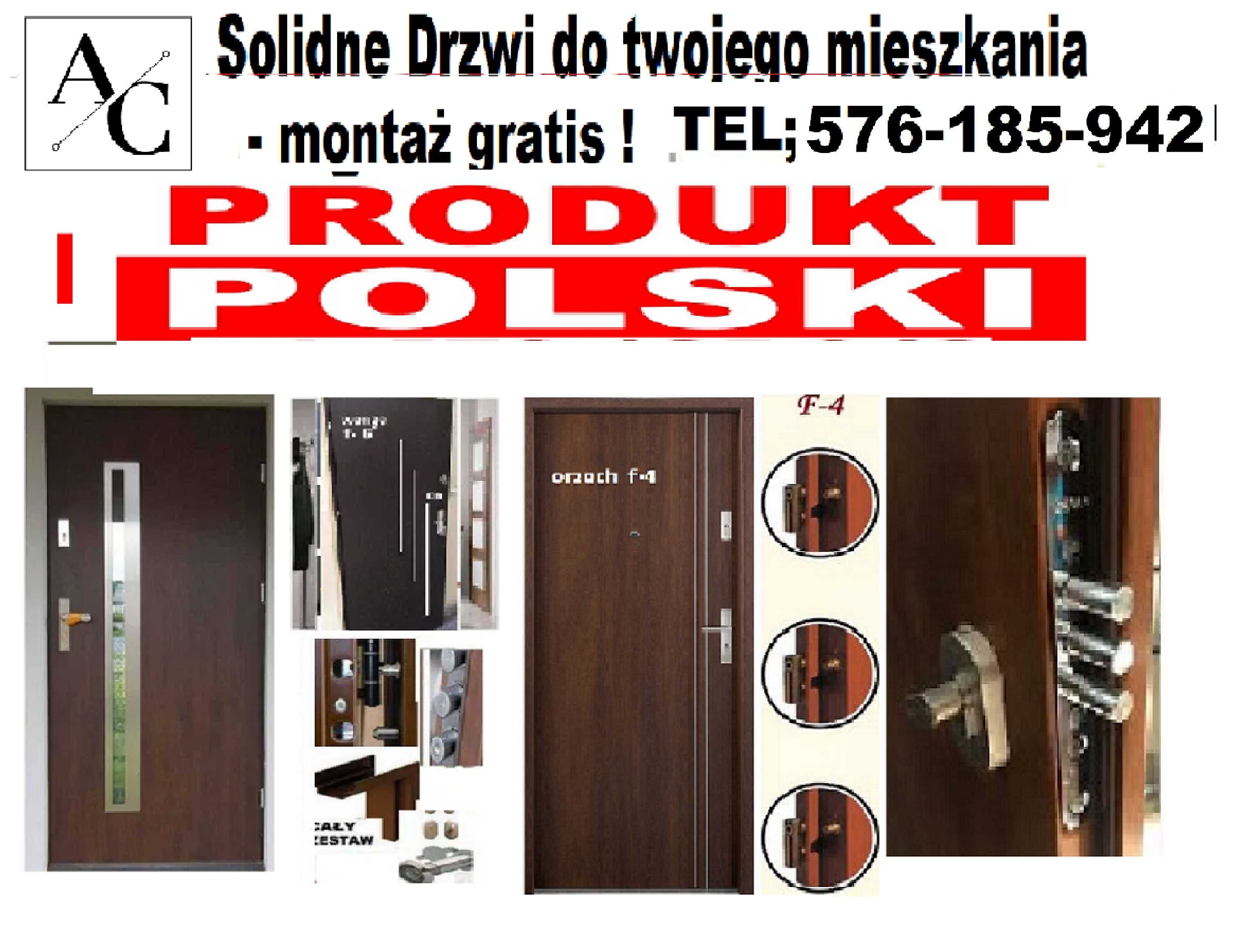 Drzwi zewnętrzne - wejściowe akustyczne antywłamaniowe z montażem