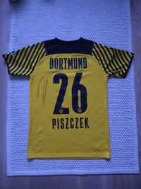 Koszulka Piłkarska Łukasz Piszczek Borussia Dortmund piłka nożna autog