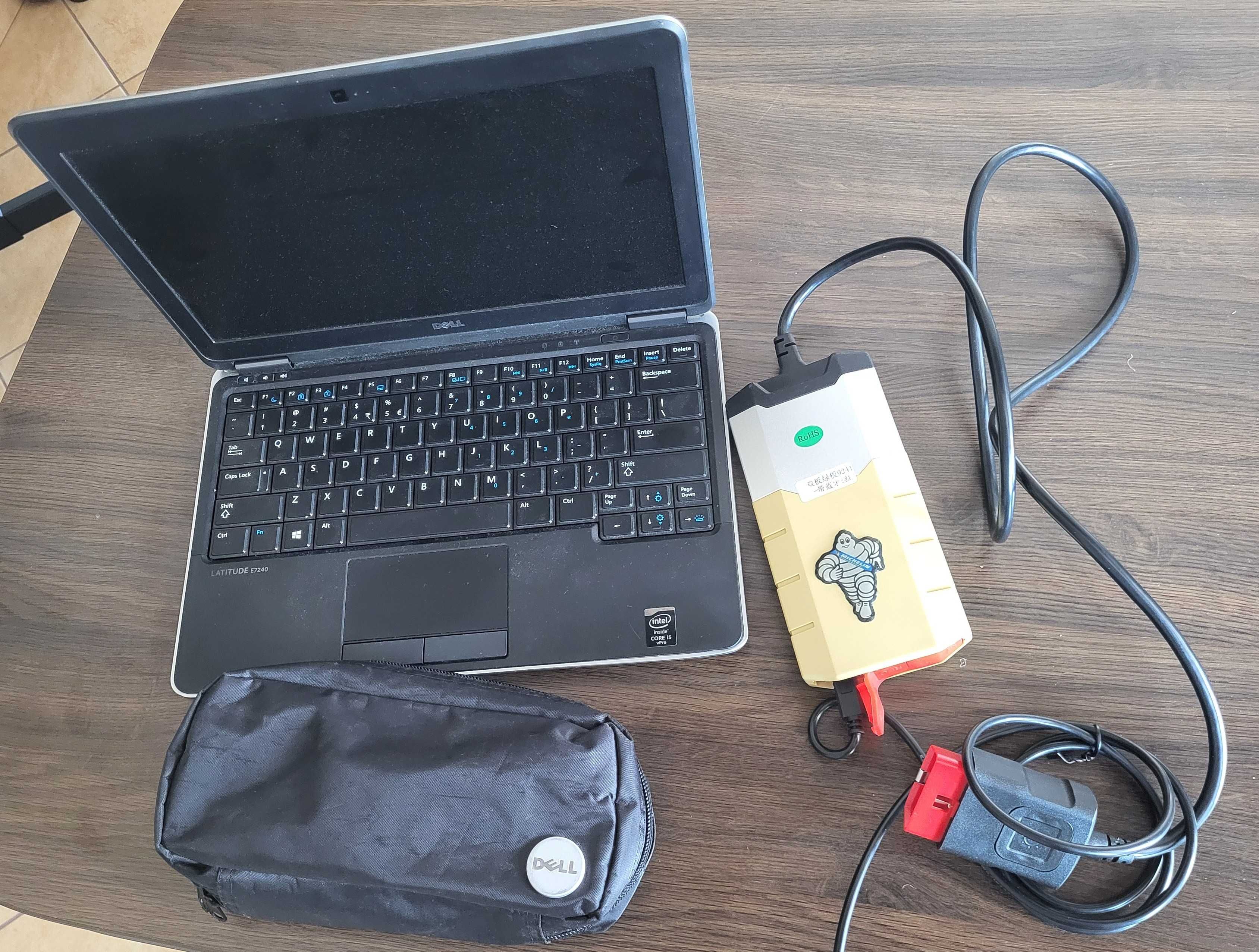 tester diagnostyczny typu DELPHI 150 + laptop Dell Latitude e7240
