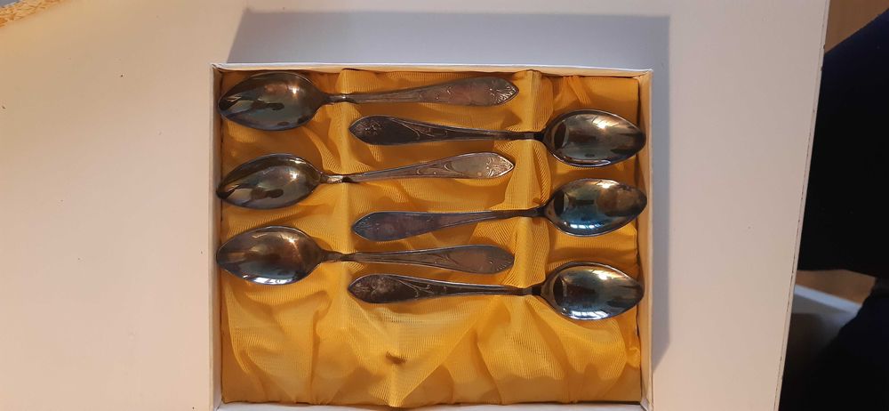 Zestaw łyżeczki posrebrzane Żoliborz 6szt