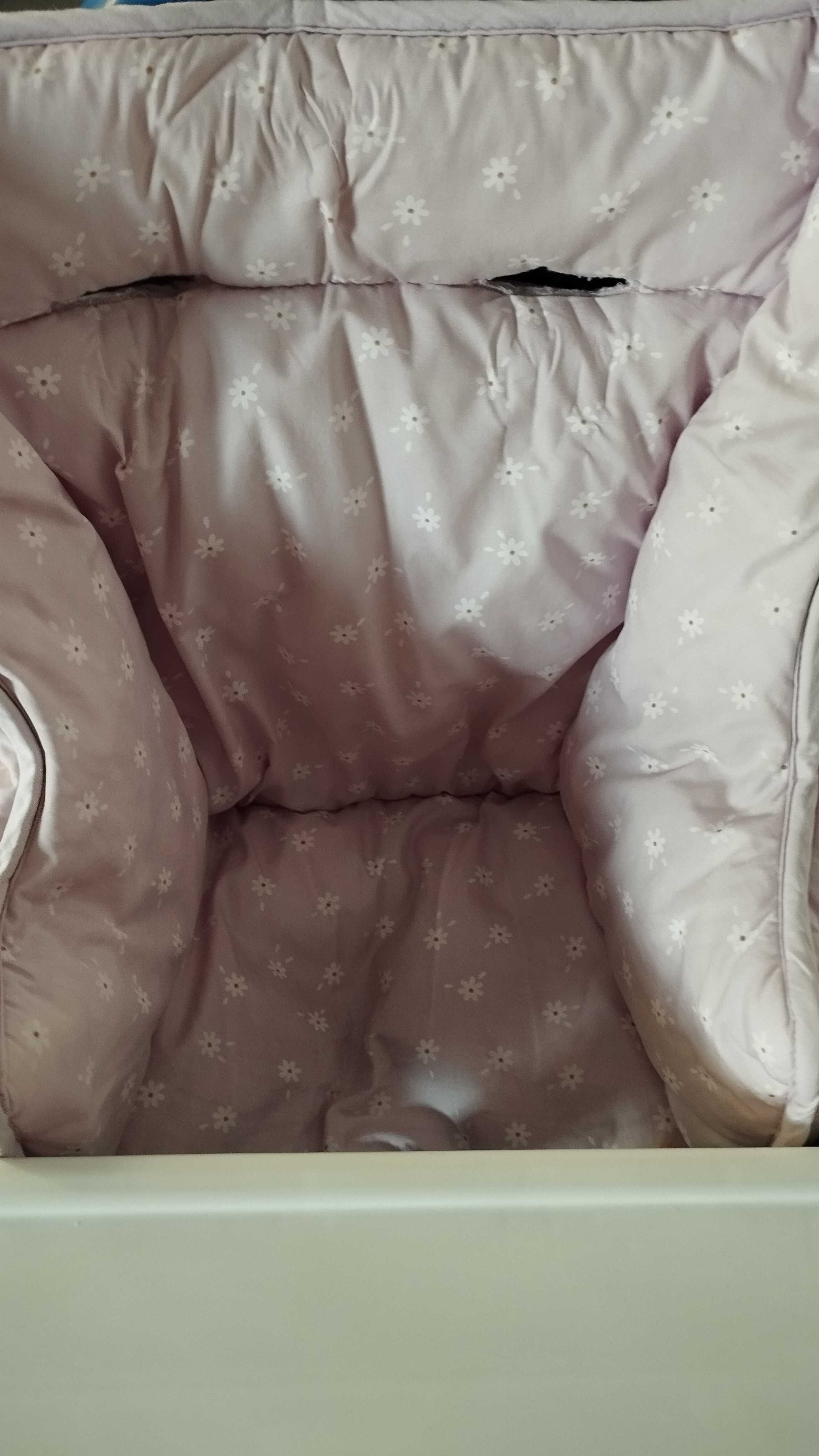 Proteção almofadada para cadeira de refeição de bebe impermeável