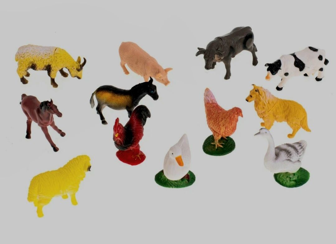 Zestaw zwierząt zagrodowych figurki