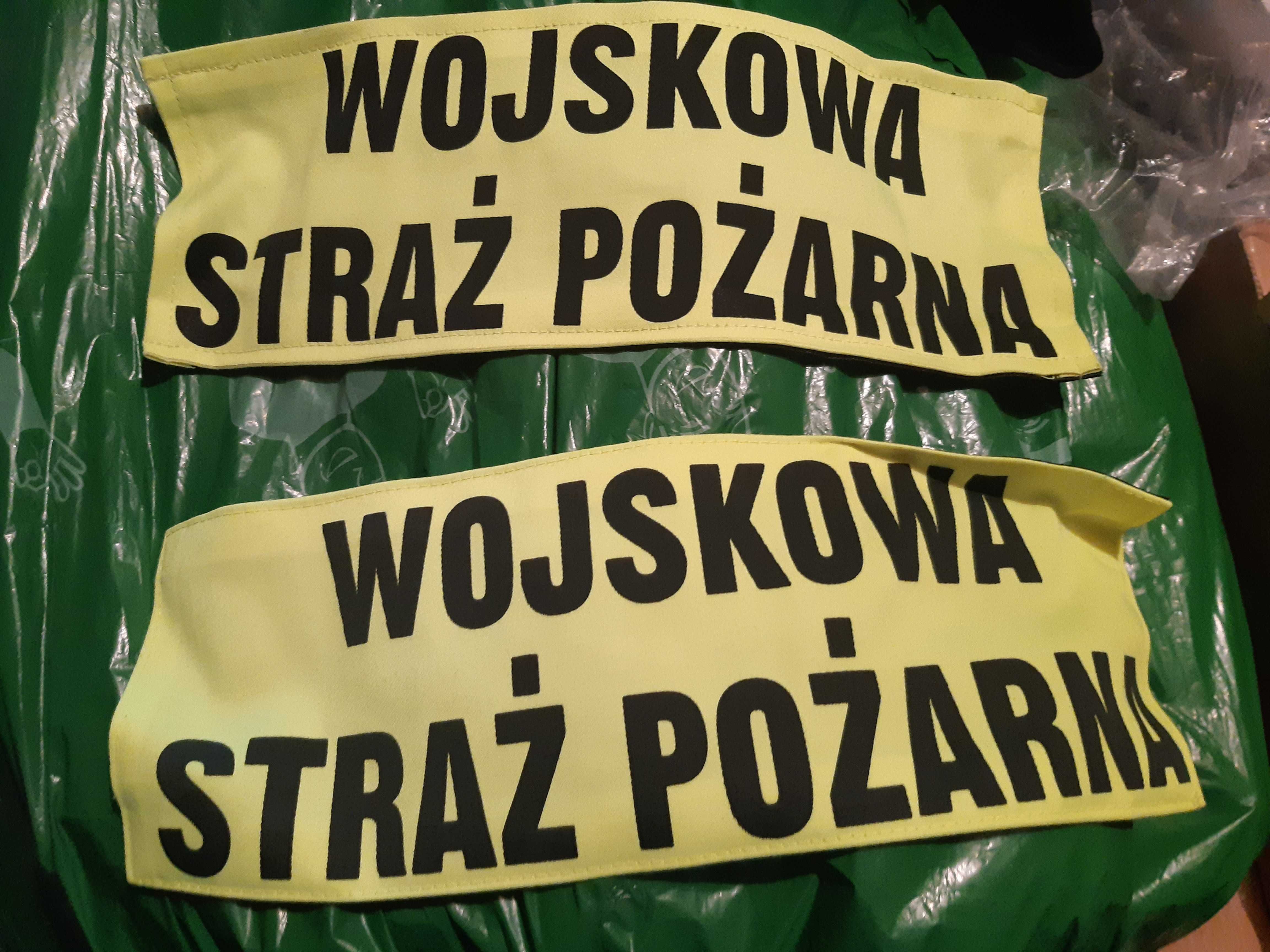 Wojskowa straż pożarna, rzep, naszywka oryginalna.Nowa