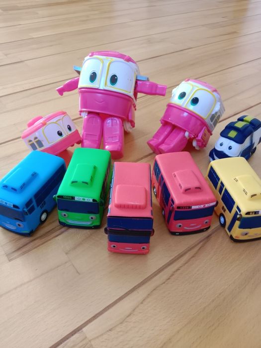 Пригоди Тайо, автобус Тайо, роботи поїзда, трансформери