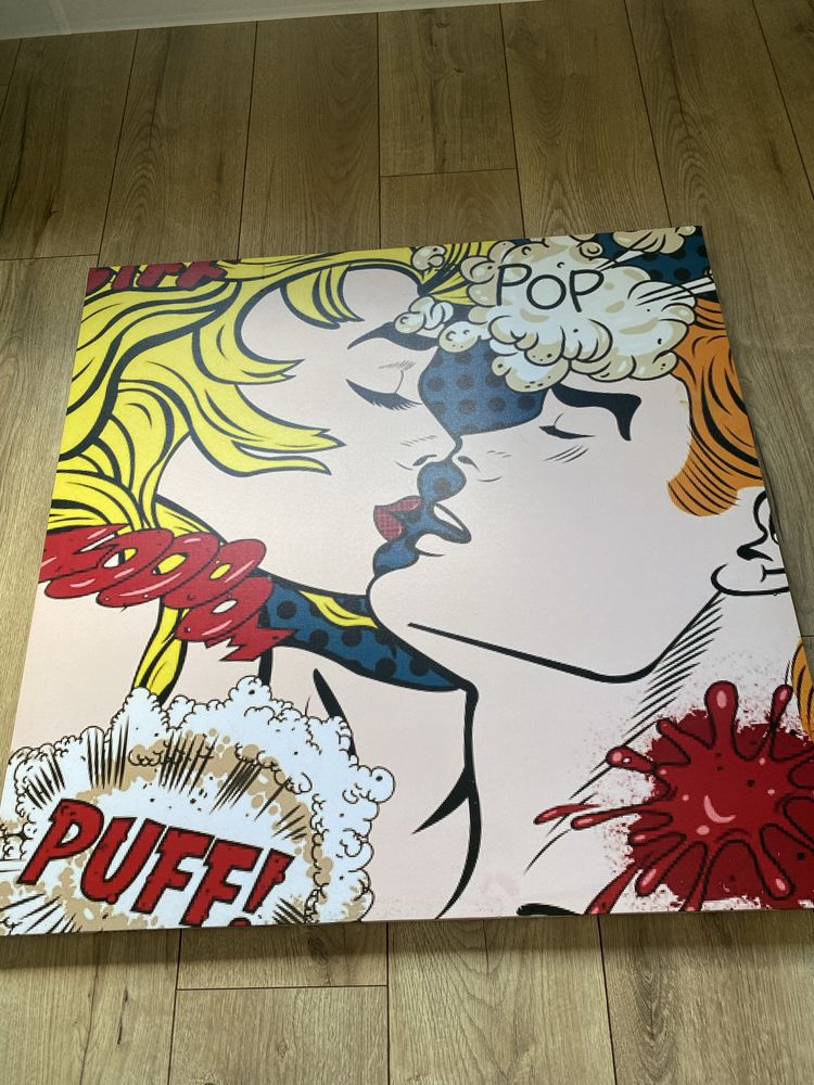 Wydruk pop art, antyrama, obraz