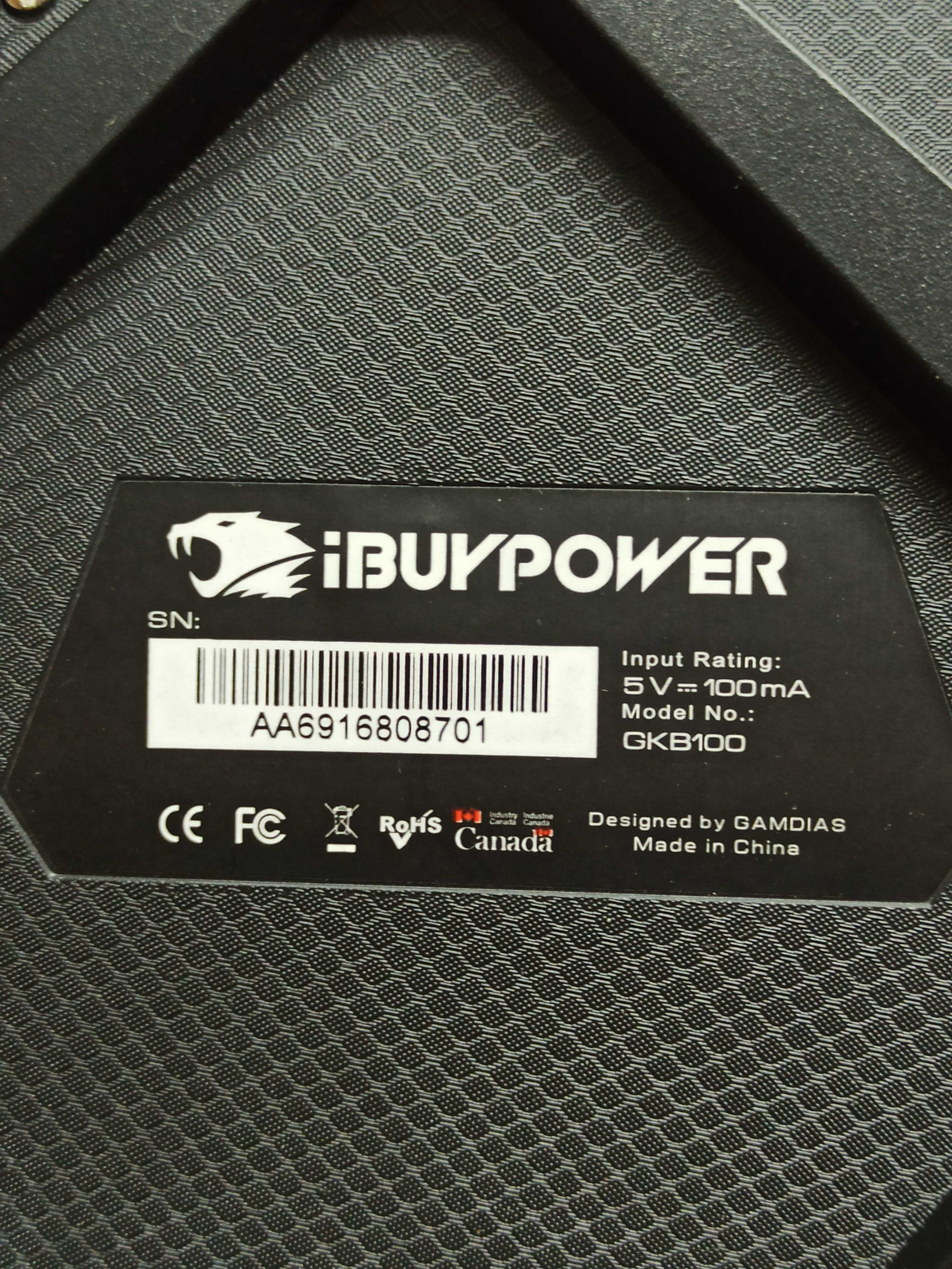 Игровая клавиатура iBuyPower GKB100 Black Red Gaming Keyboard