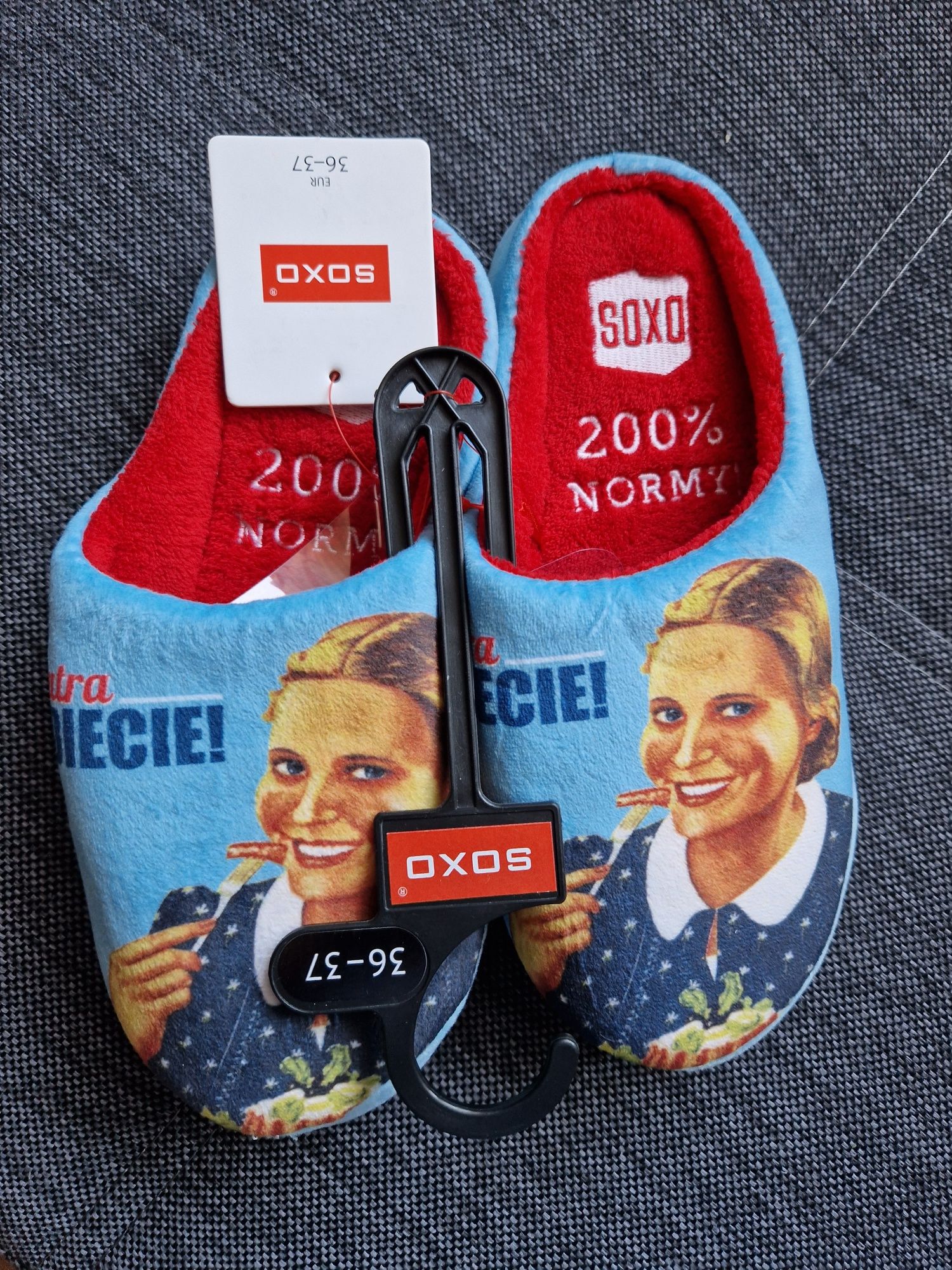 Kapcie damskie Soxo PRL - od jutra na diecie 36/37 NOWE