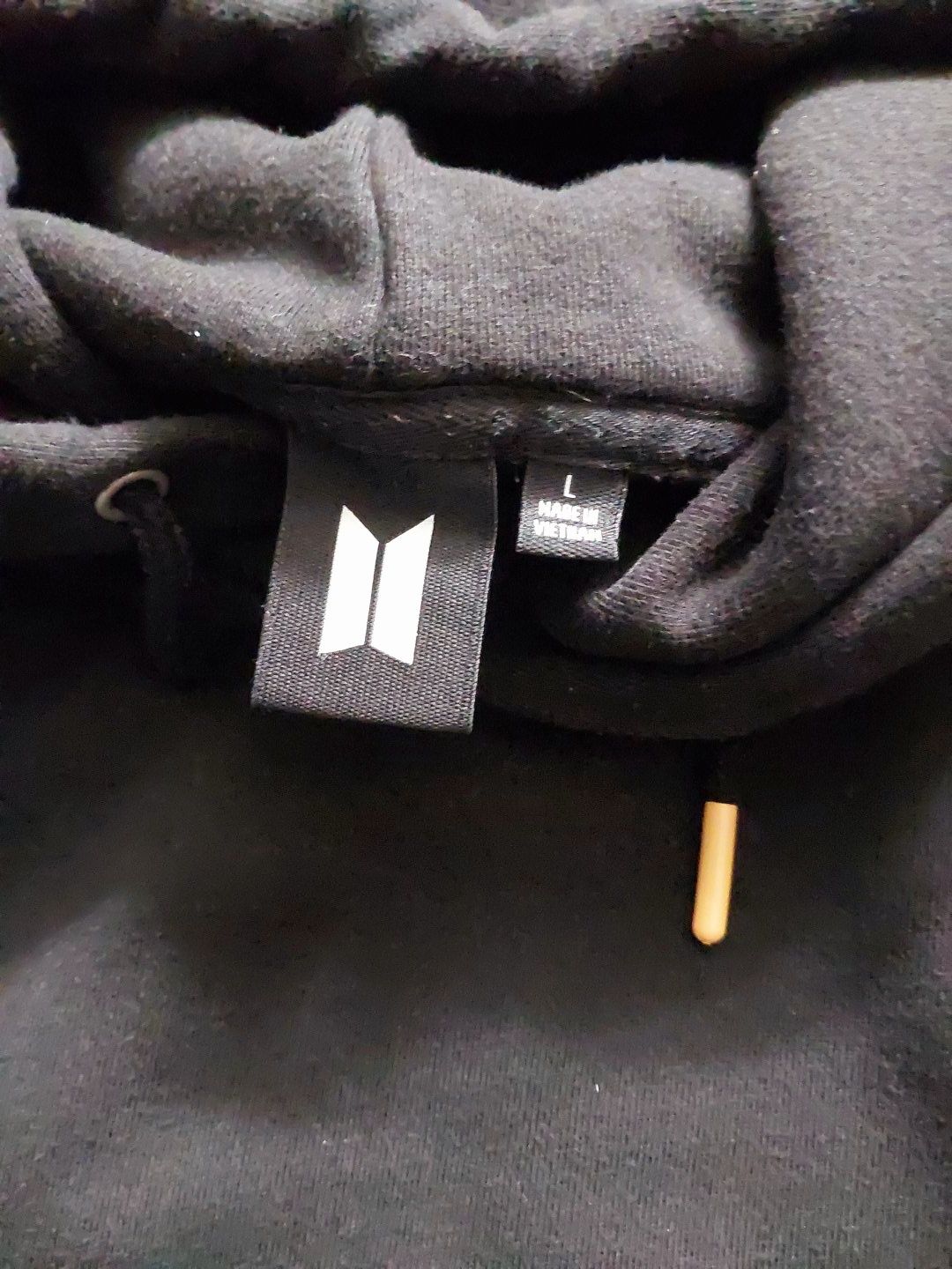 BTS x McDonald's Logo Black Hoodie L