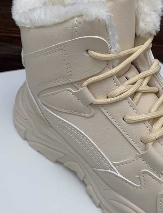 Ботинки Зима под широкую ногу три цвета теплые и удобные