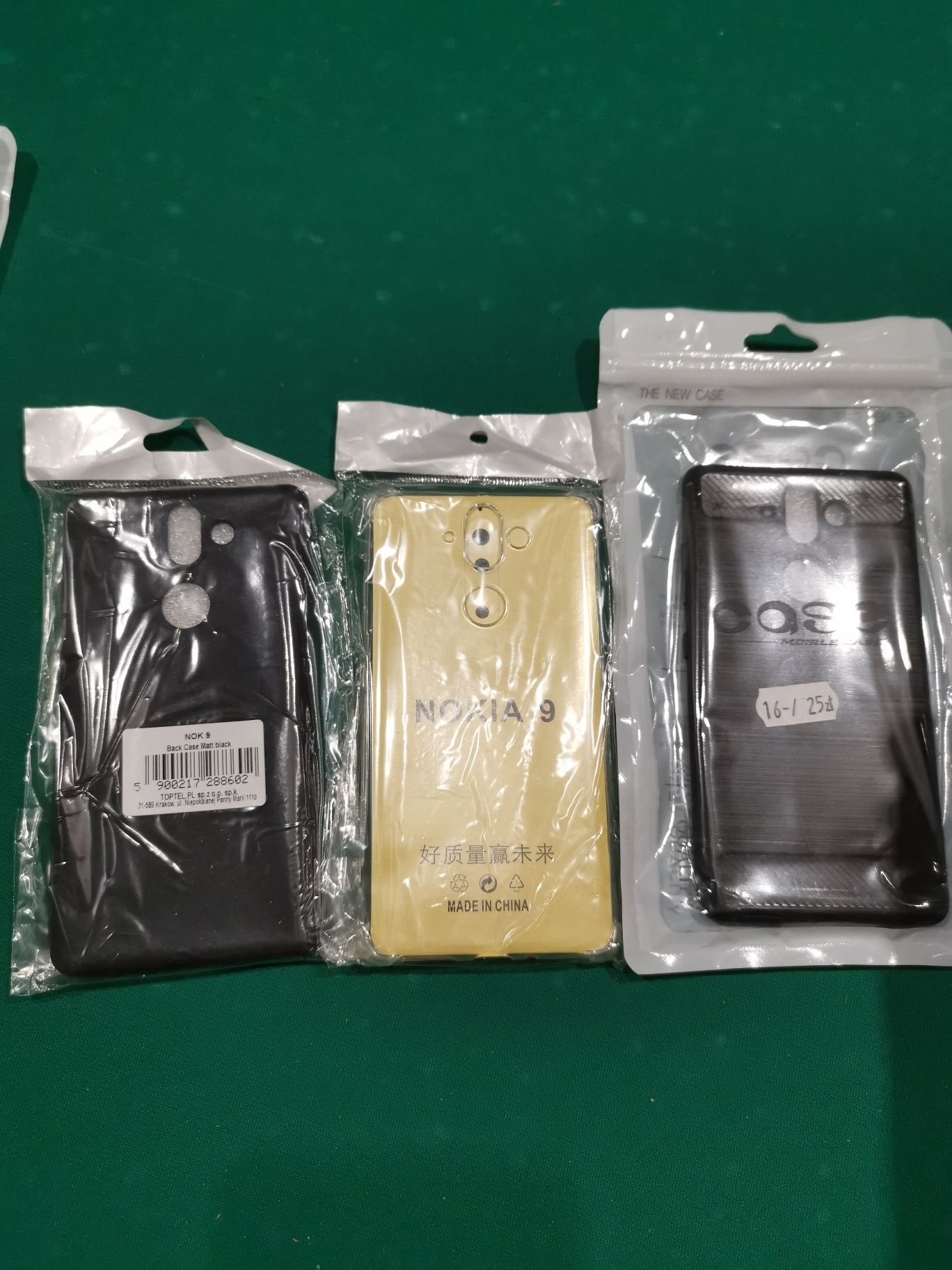 Etui plecki case nakładka do Nokia 9 komplet 3 sztuk