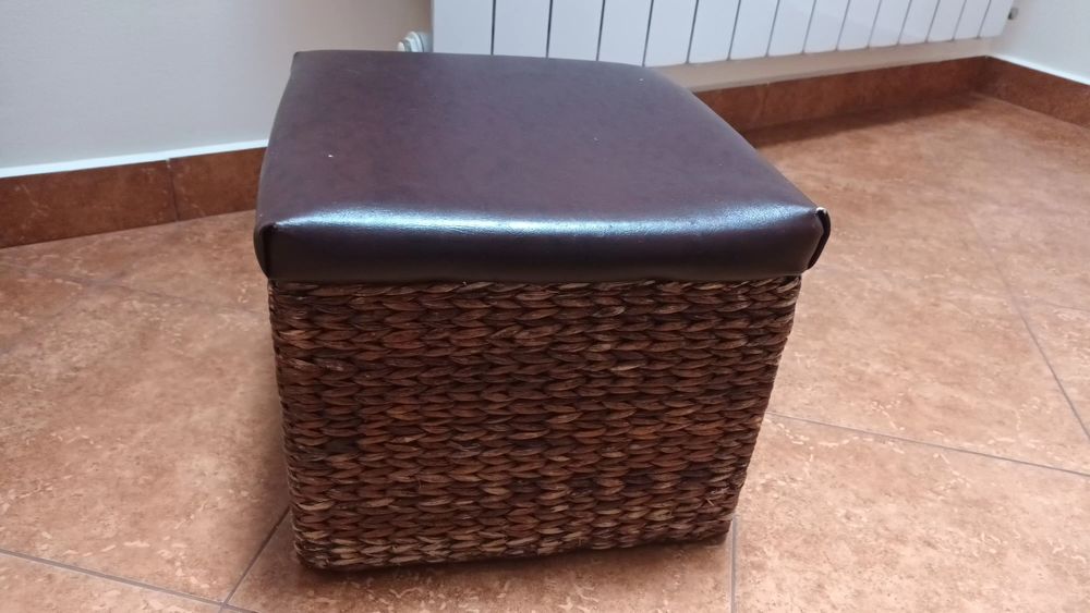 Puf trawa morska i eko skóra