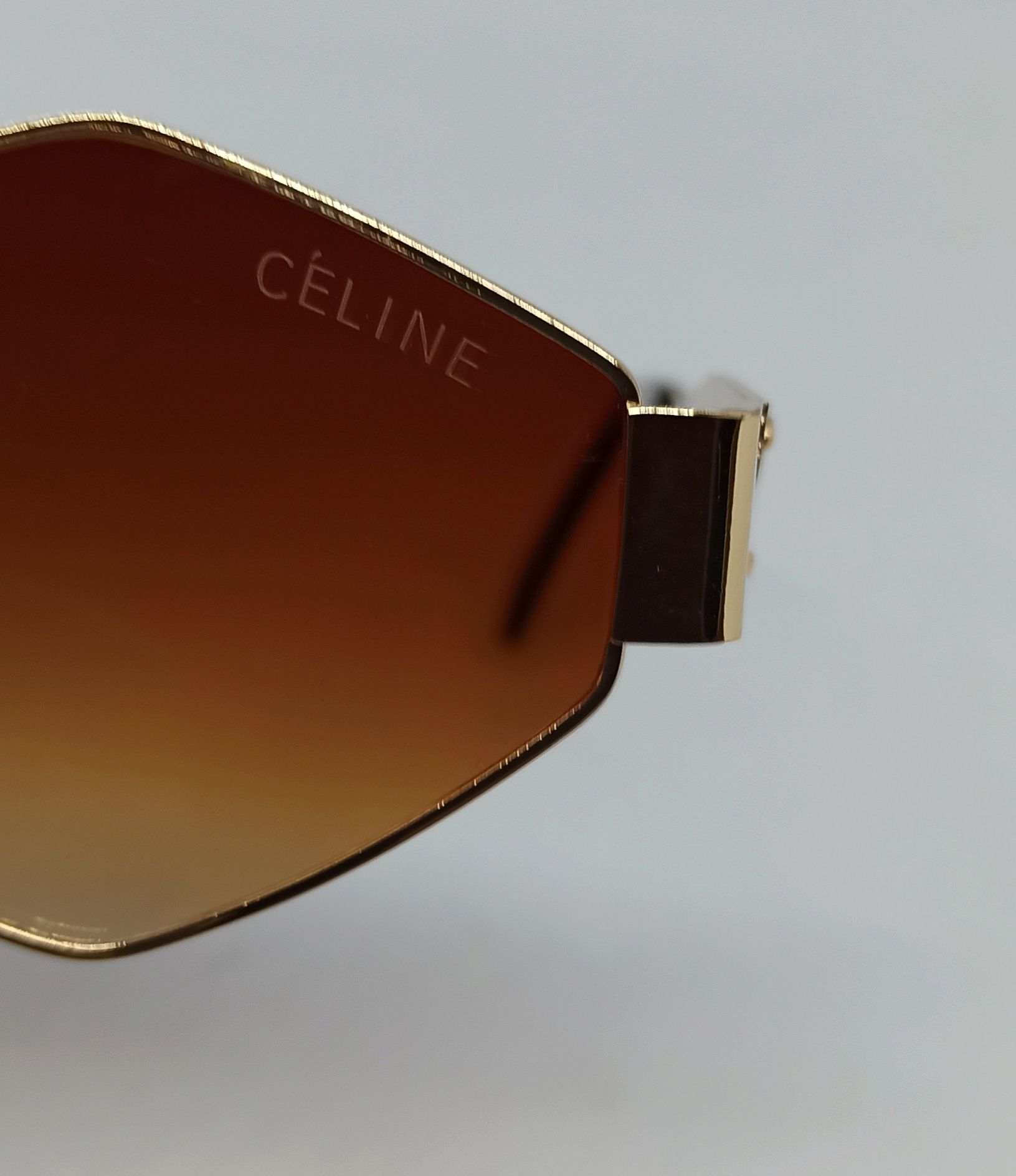 Celine очки женские модные ромбовидные в металлической оправе