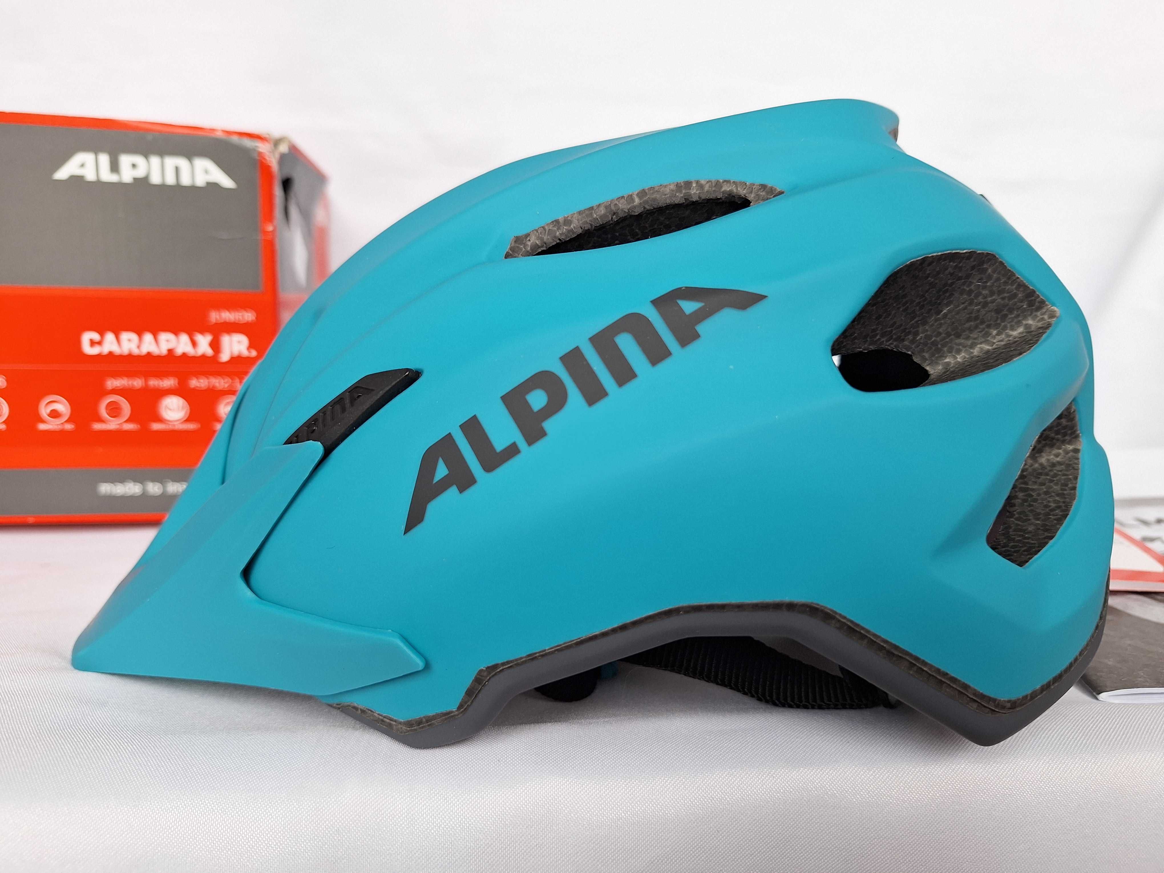 Kask rowerowy Alpina Carapax Jr Petrol S/M 51-56cm