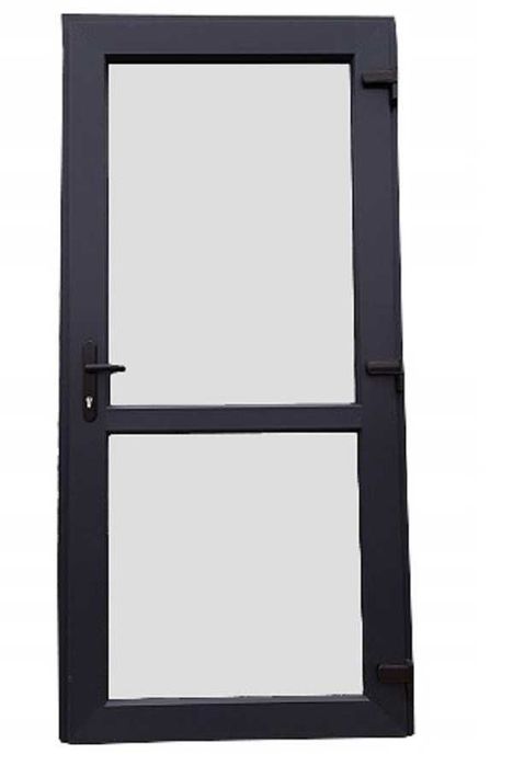 Drzwi sklepowe PCV antracyt 90x200 pvc RÓŻNE ROZMIARY KOLORY OD RĘKI