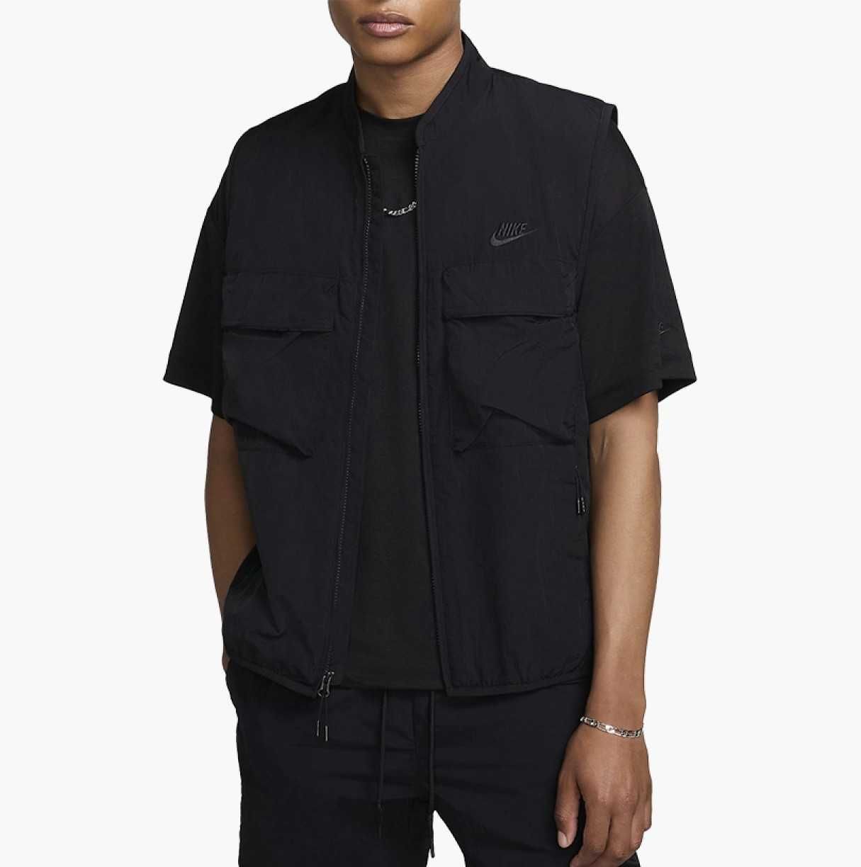 ОРИГІНАЛ! Жилетка Nike NSW Tech Woven Vest Black M L | FZ0748-010
