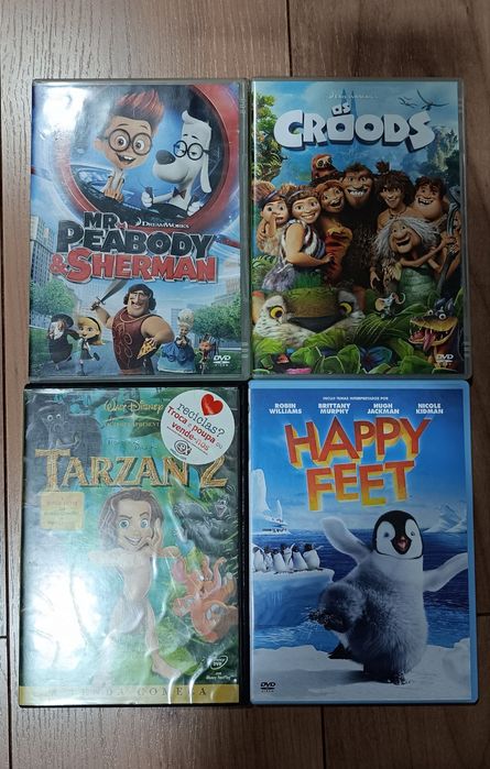 4 DVDs Animação Família