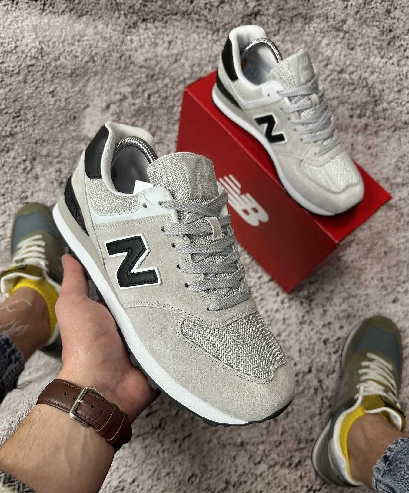 Кросівки для чоловіків New Balance 574, світлий сірий, для літа/весни