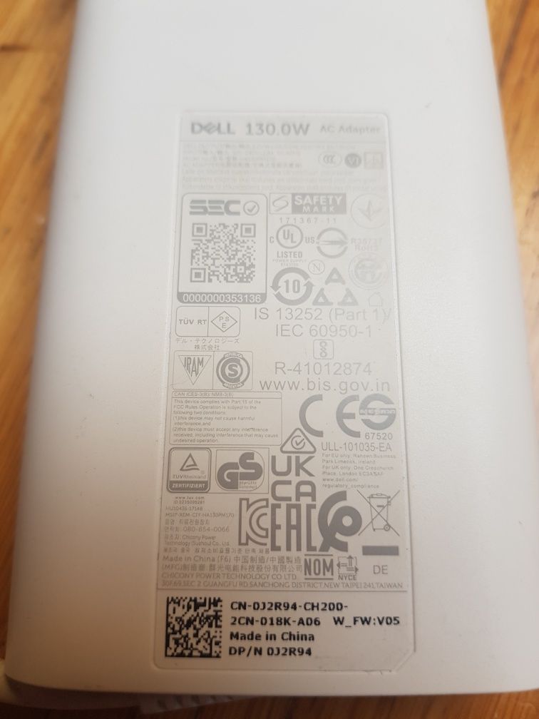Carregador Original Dell 130w usb-c