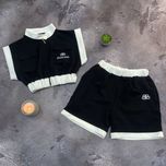 РАСПРОДАЖА -40% Женский брендовый костюм L-XL черный лето качество-LUX