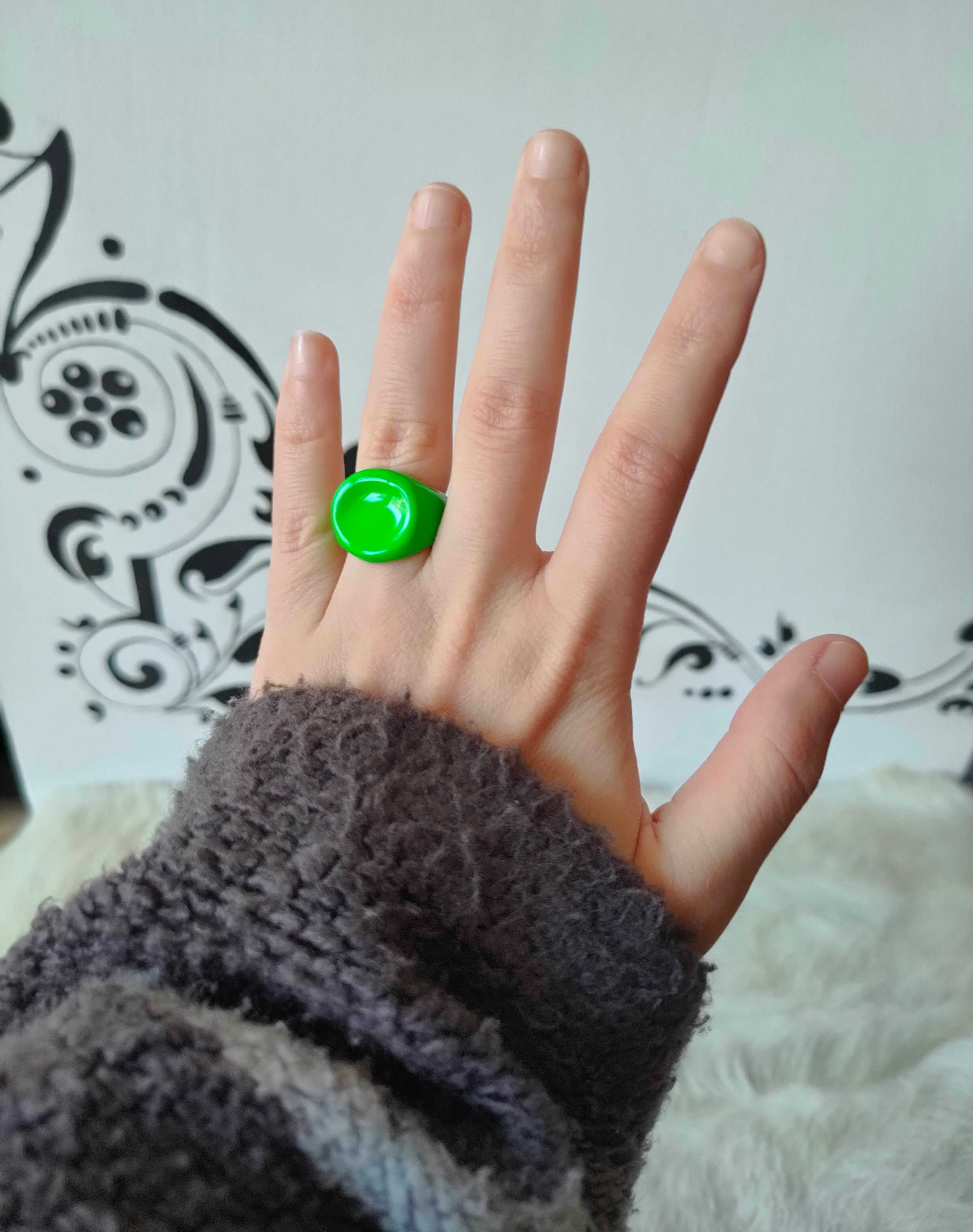 Перстень Зелене Різдво, Кольцо, Печатка Емаль.