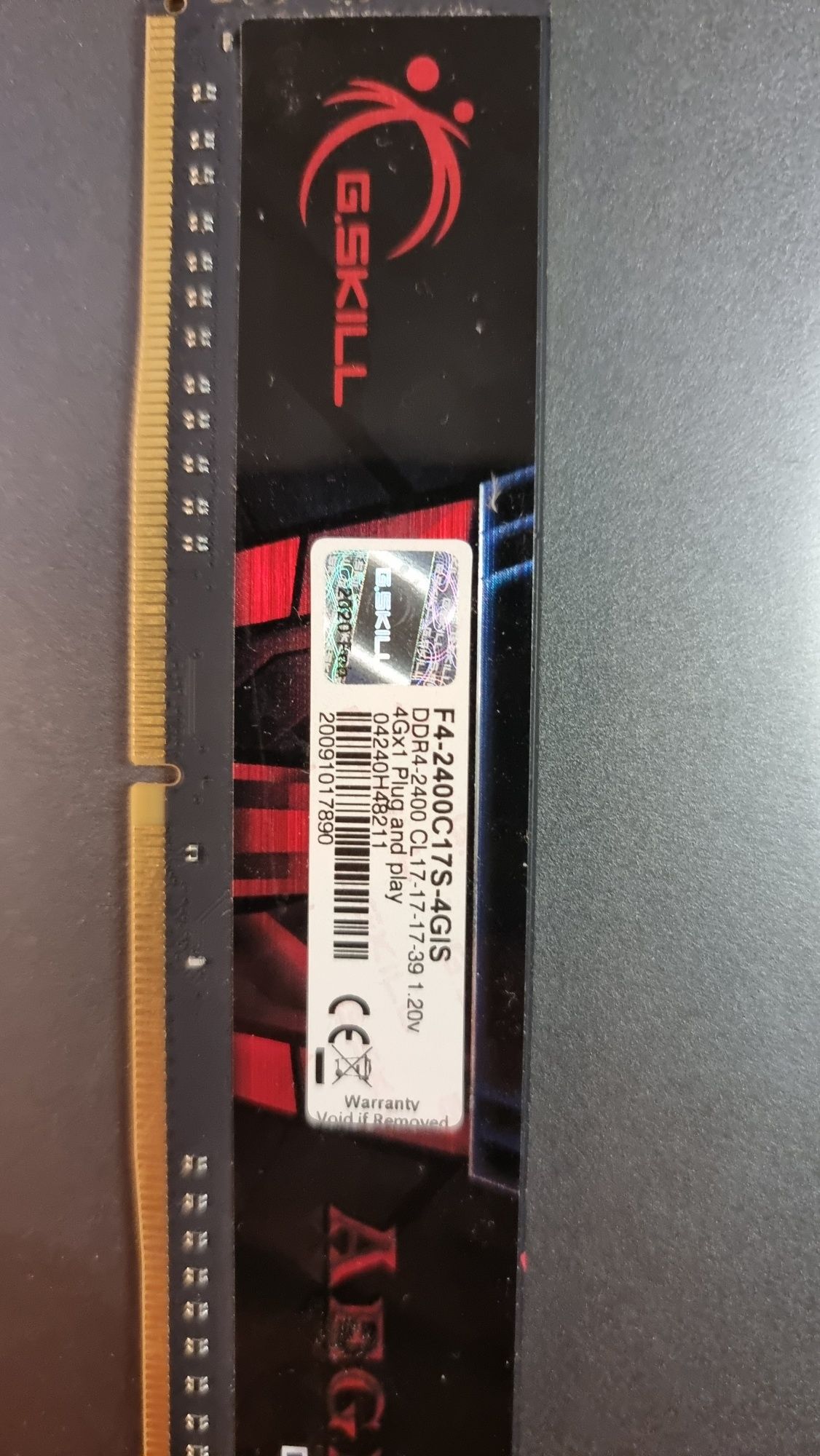 Оперативна пам'ять DDR4 8GB (2x4GB) G.Skill Aegis
