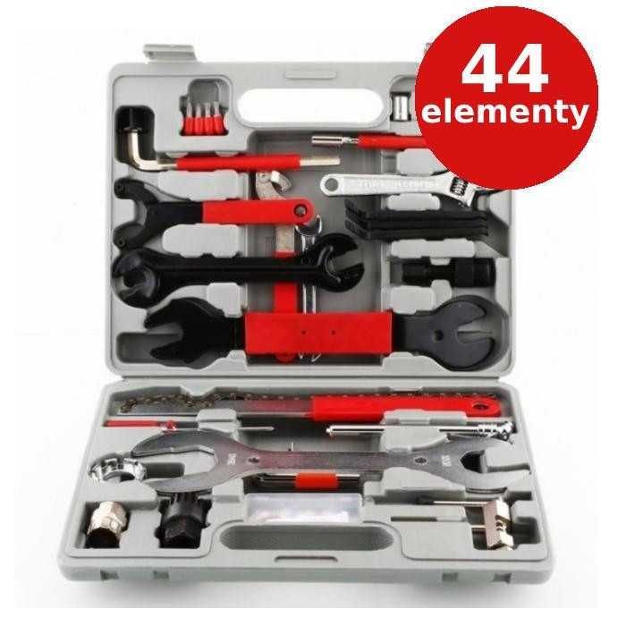 Narzędzia rowerowe zestaw 44 el - SUPER ZESTAW Z WALIZKĄ PROMOCJA!