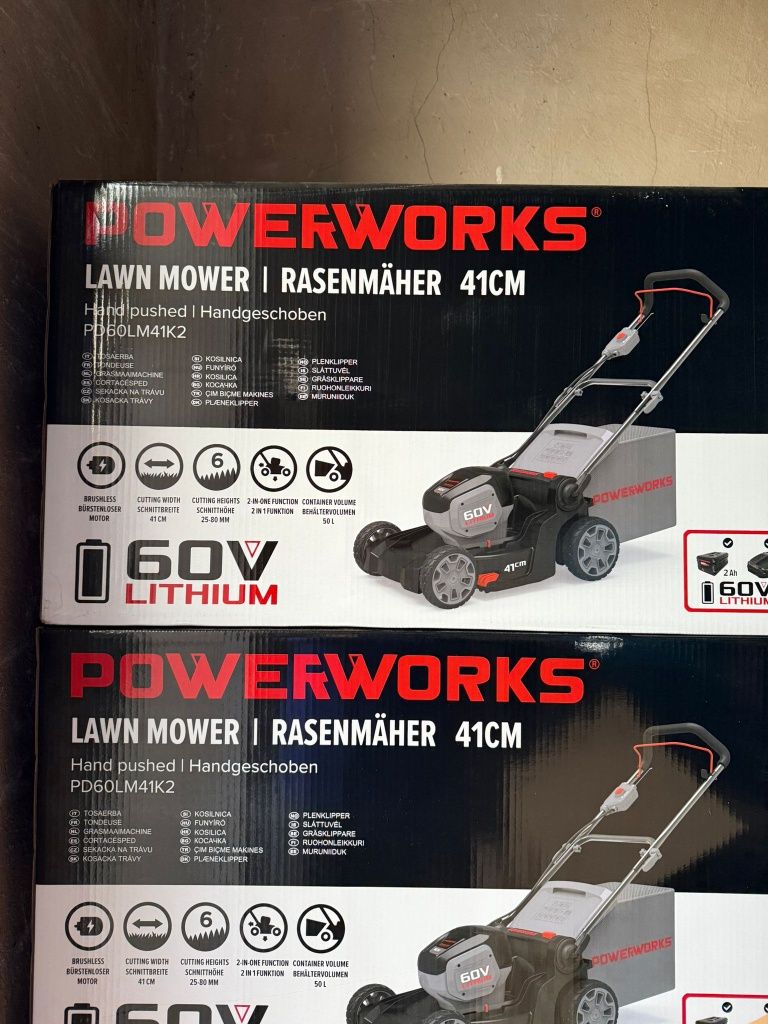 Posiarka akumulatorowa Powerworks 60v 41cm