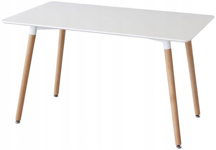 Stół Milano 120x80 white+4xkrzesło Milano białe