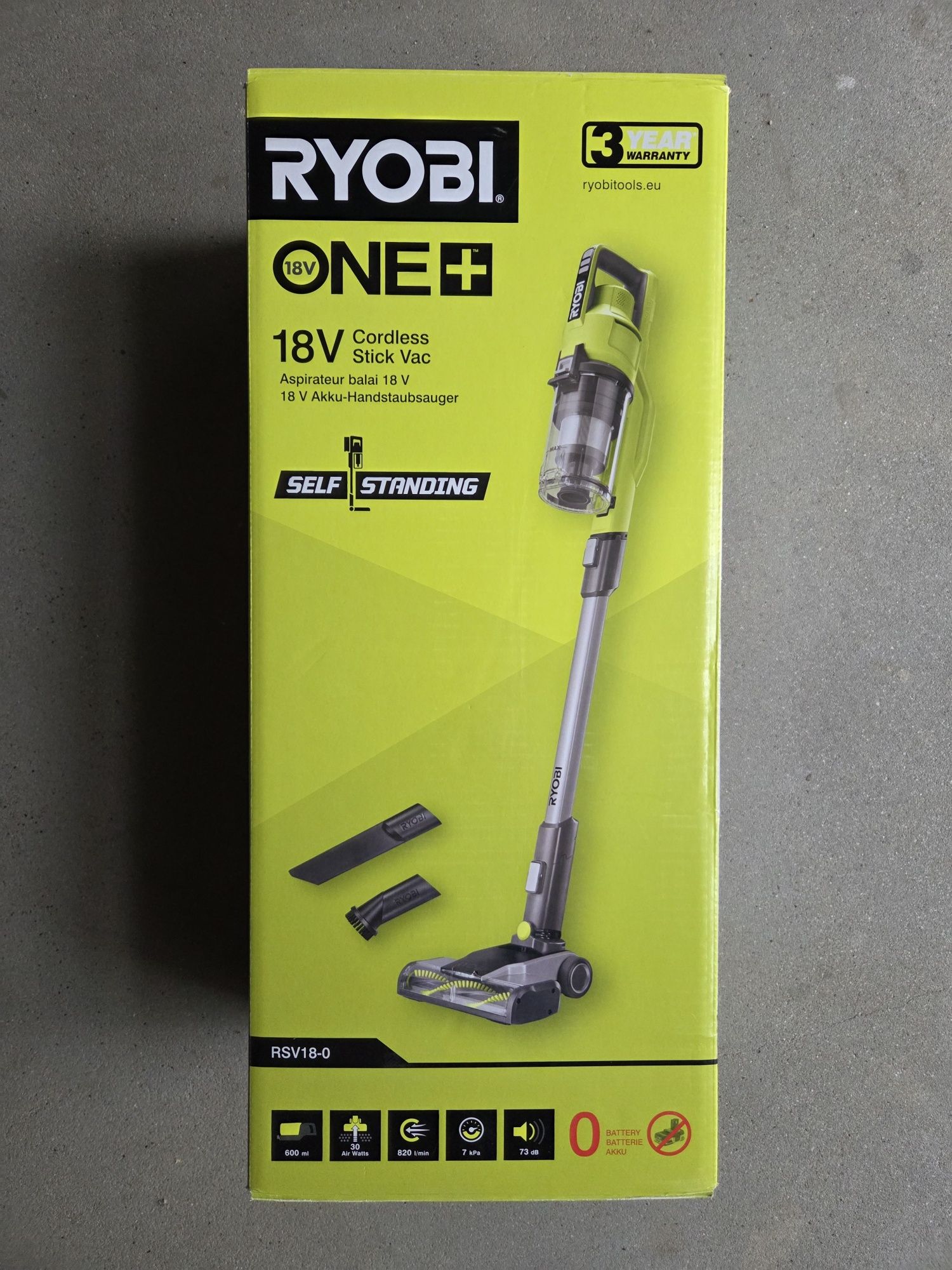 Odkurzacz pionowy Ryobi RSV18-0, nowy