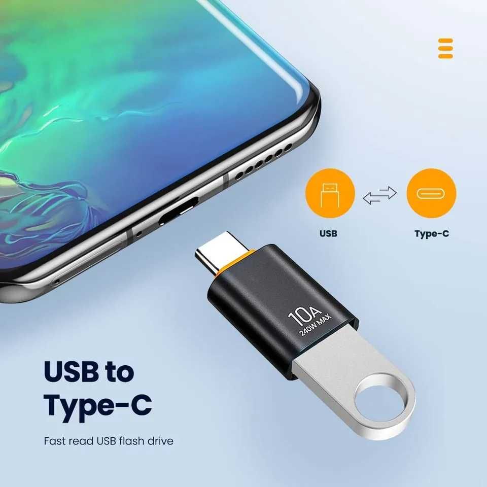 Адаптер, переходник OTG  Type-C - USB 2.0 / 3.0 / 3.1 перехідник