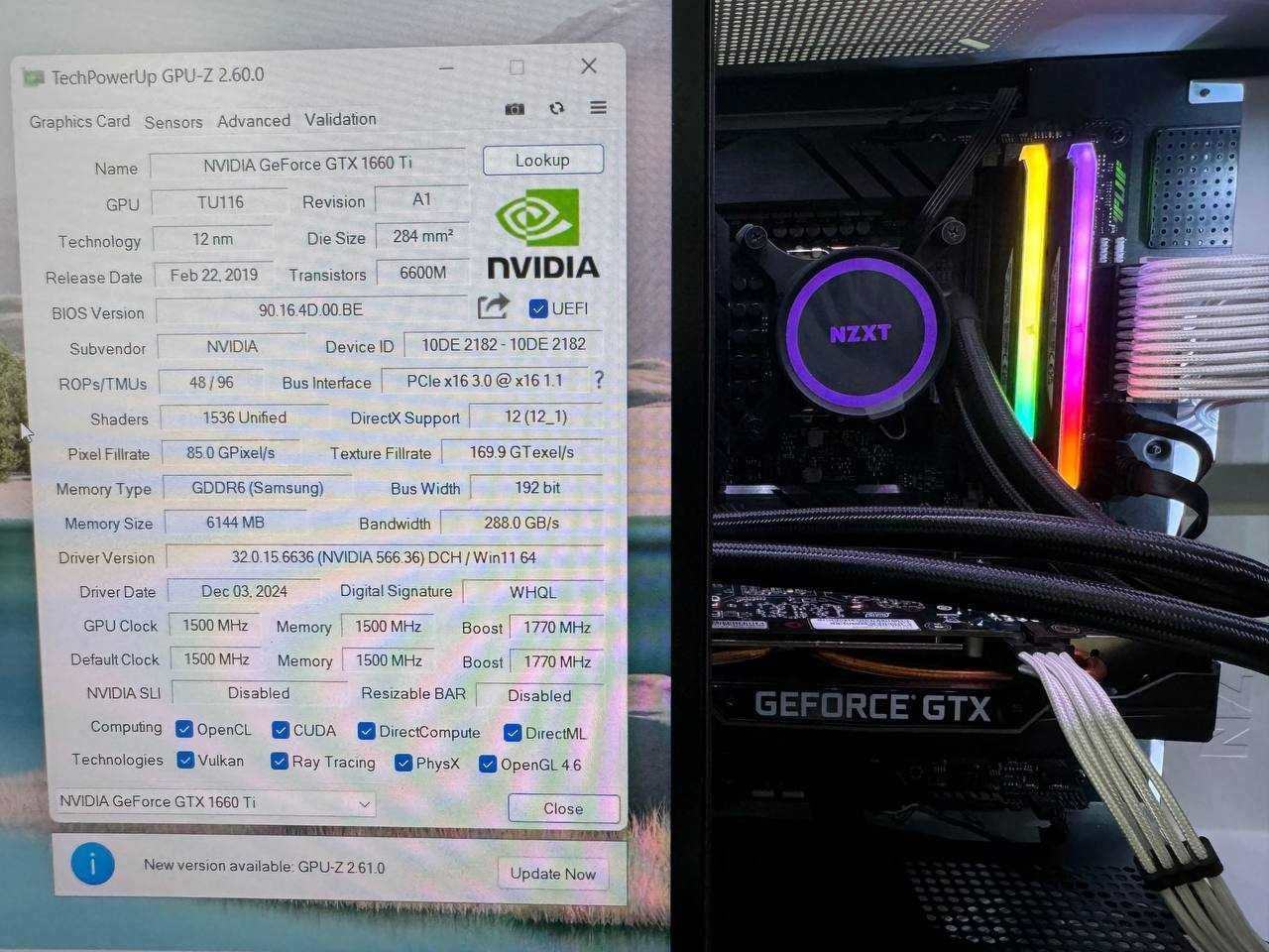 Відеокарта Gainward GTX 1660 Ti Ghost 6GB (ідеальний стан)