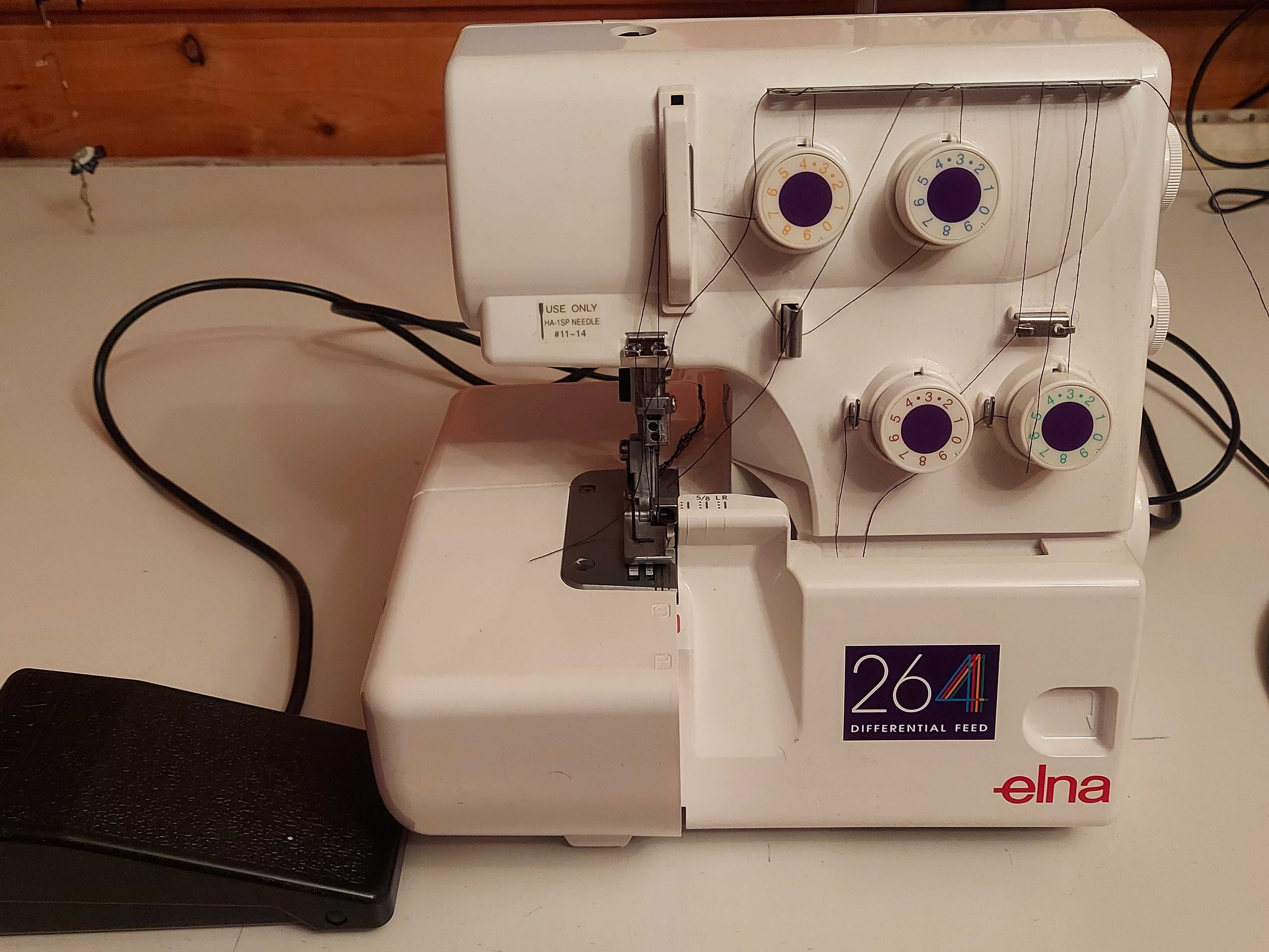 Owerlok overlock ELNA 264D w super stanie używany wyłącznie w domu