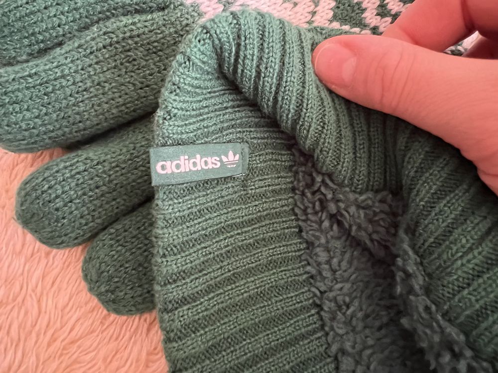 Комплект Adidas шапка+перчатки