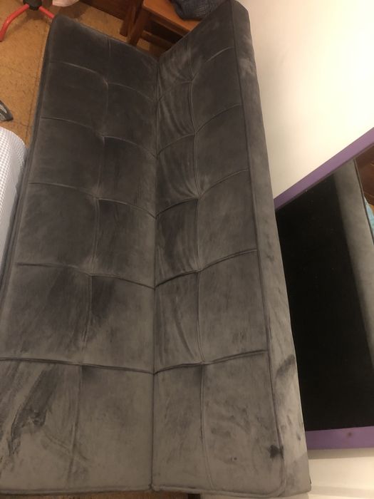 Sofa cama em veludo, como novo