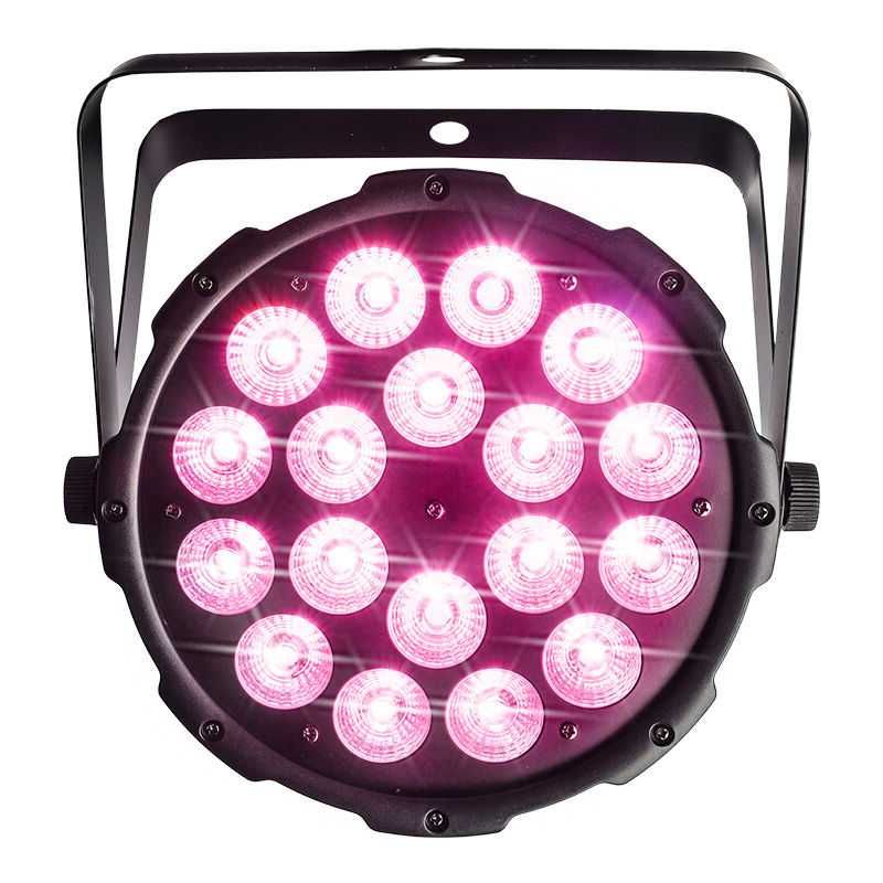 Reflektor Oświetlacz Mocny PAR LED 18x10W RGBW Mix kolorów Strobo DMX