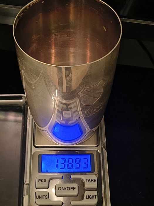 Srebrny kufel ,kubek.