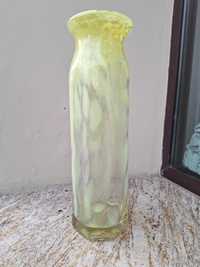 Stary szklany ozdobny wazon-PRL