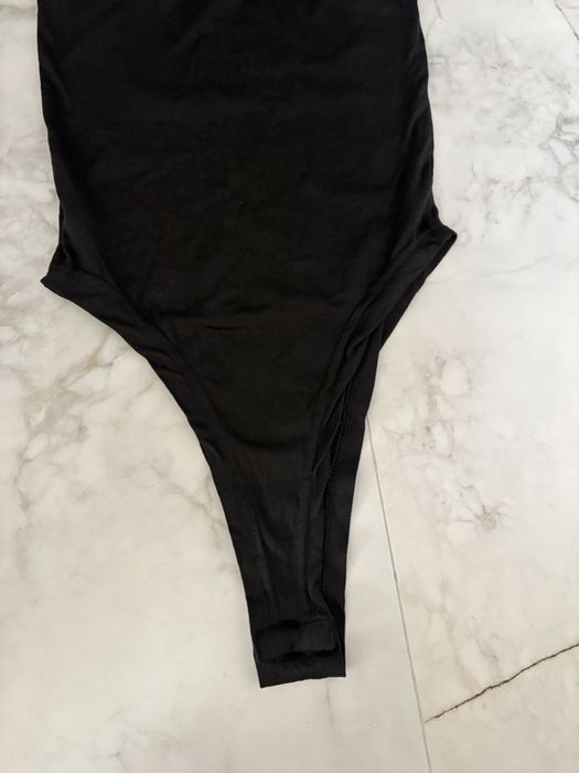 Czarne body na ramiączkach XS bodycon sexy