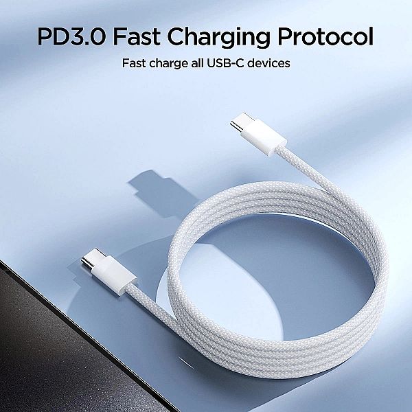 Kabel Joyroom Ben Series S-A45 USB-C / USB-C 60W 1 m - biały