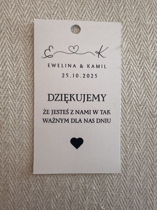 NOWOŚĆ PODZIEKOWANIA dla gości na wesele