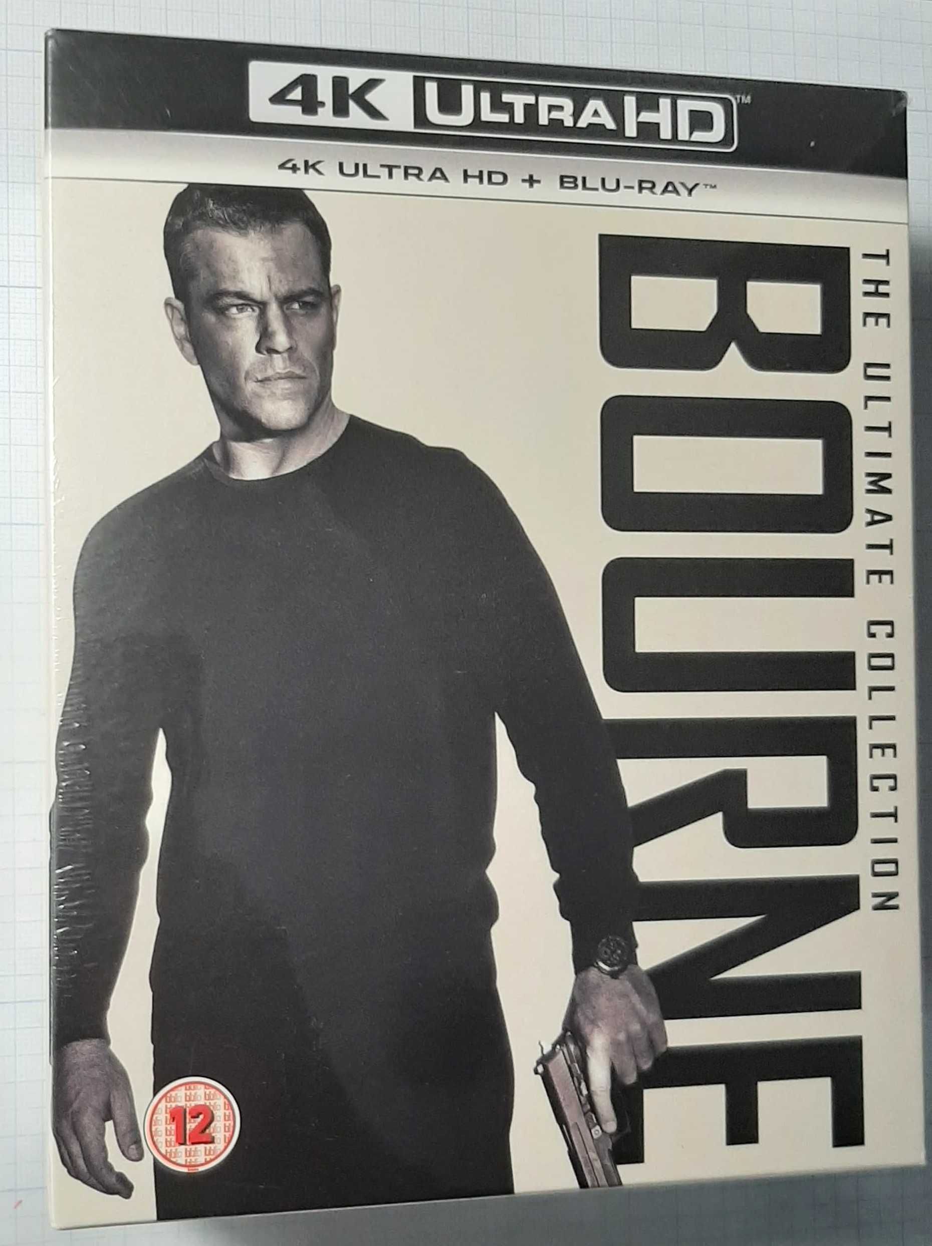 Bourne super Kolekcja 4K+BD wer. POL,  od ręki !