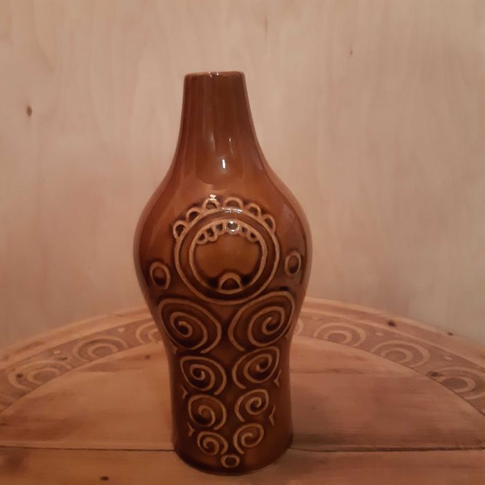 Kolekcjonerska stara butelka karafka FNK Bochnia PRL retro vintage