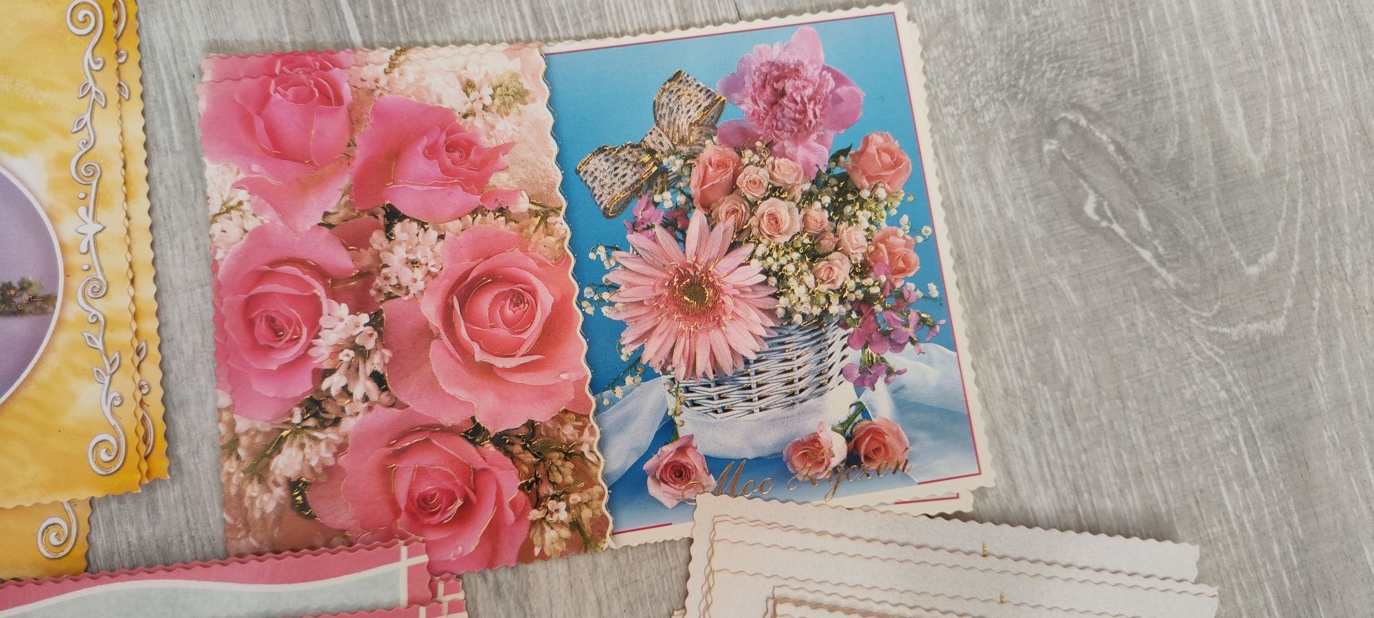 Kartki pocztowe z kwiatami 50 szt.