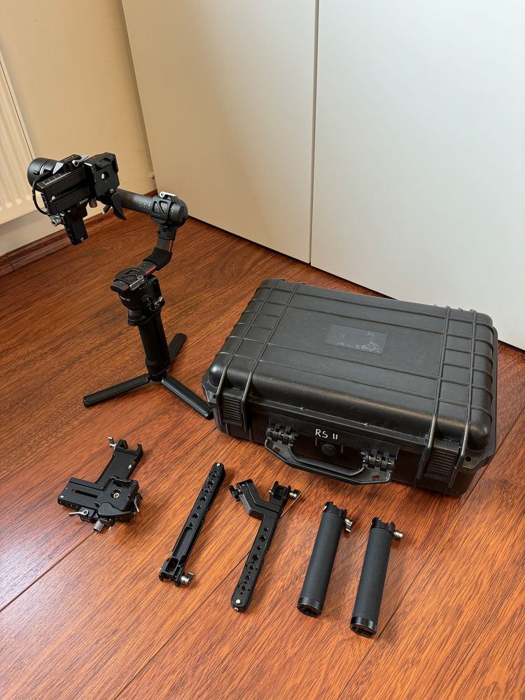 DJI Ronin RS2 + walizka + dual handle + vertical camera mount