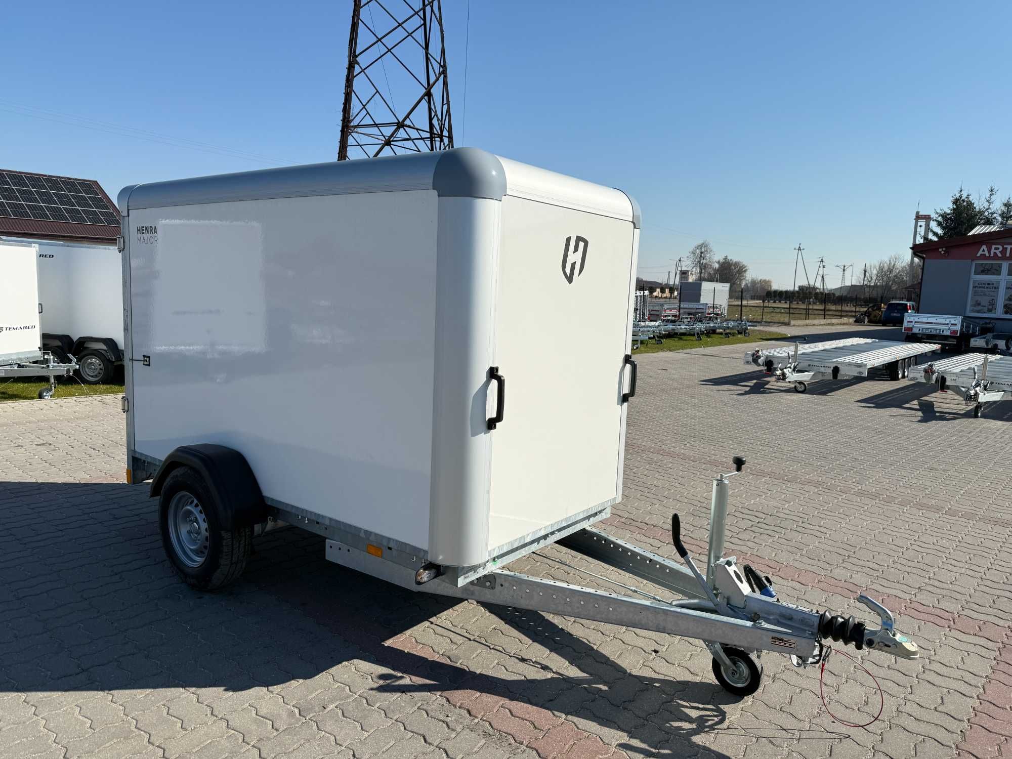 Przyczepa kontener 265x138x160 HENRA BOX DMC:1350kg,MARKA PREMIUM!
