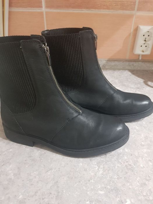 Шкіряні  ботинки  шкіряні чоботи Челсі  Clarks