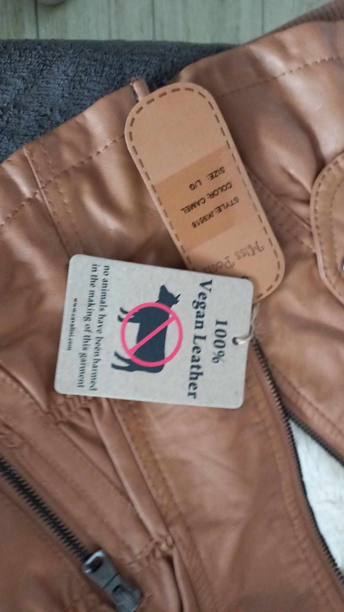 Nowa kurtka miss posh 100% vegan leather M -L viskoza mega mięciutkie