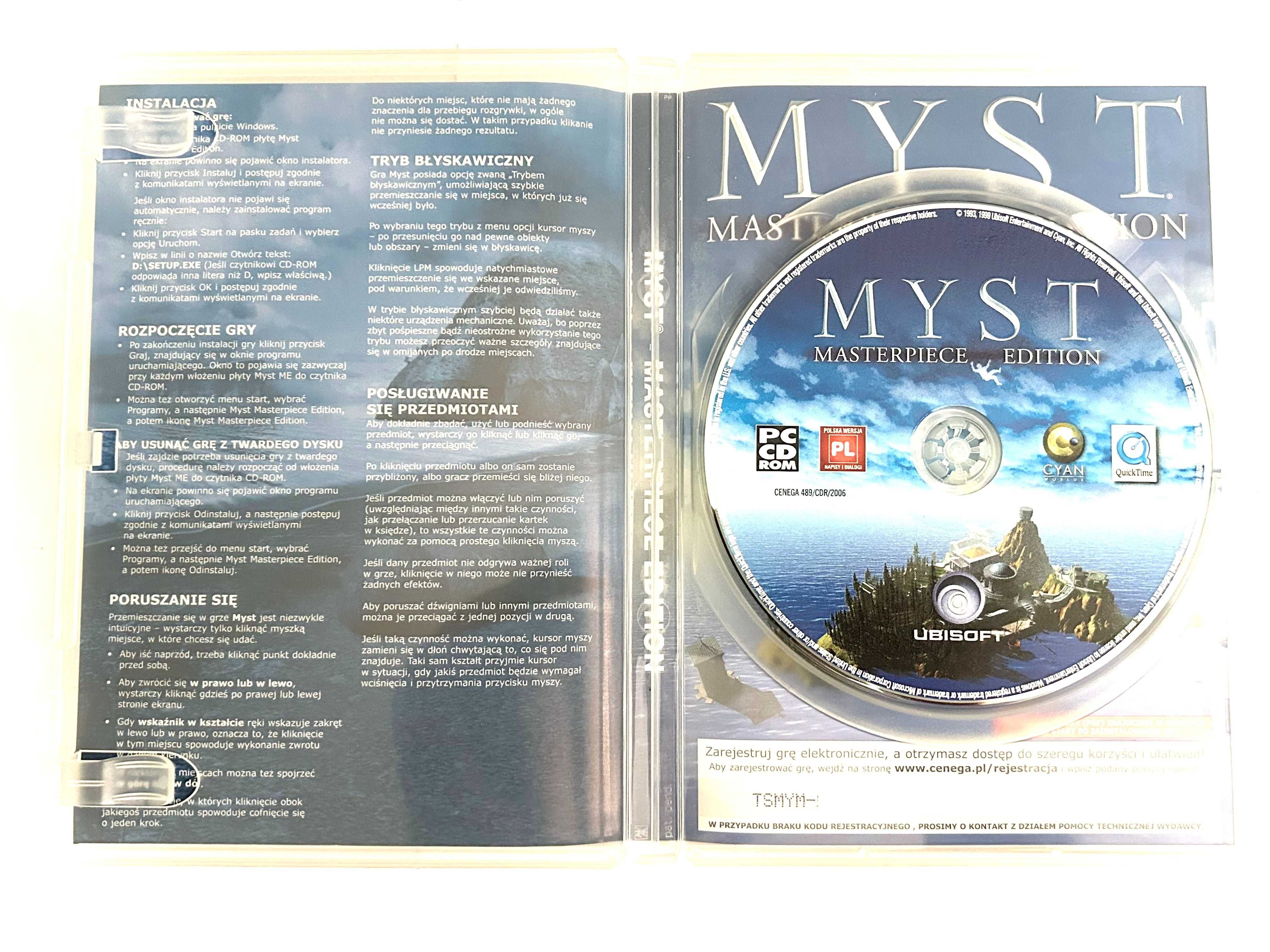 MYST Masterpiece Edition PC [CD-ROM] 6/6 BEZ RYS!!!