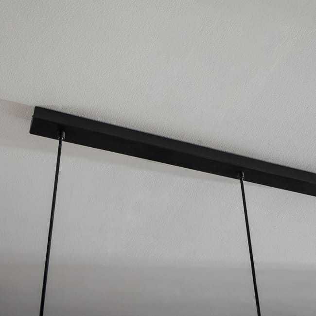 Candeeiro de teto suspenso Ottomane Inspire 3 luzes E27 metal preto