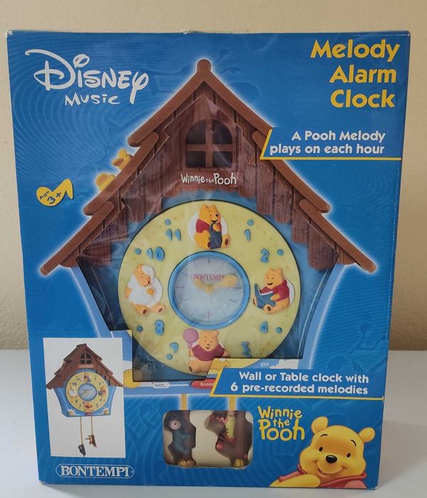 Relógio de parede Winnie the Pooh para quarto de criança